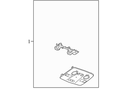 565040251 2012 Chevrolet Traverse Dome Light Assembly Used 565040251 OEM