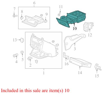 77230SHJA03ZD 2007 Honda Odyssey Front Console Cup Holder Used 77230SHJA01ZA OEM
