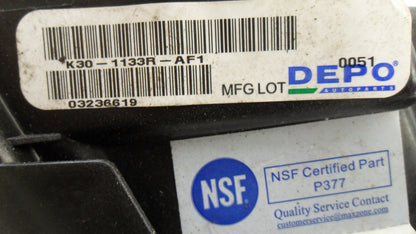 8L8Z13008A 2009-2012 Ford Escape Passenger FR Headlight Used 8L8Z13008A OEM