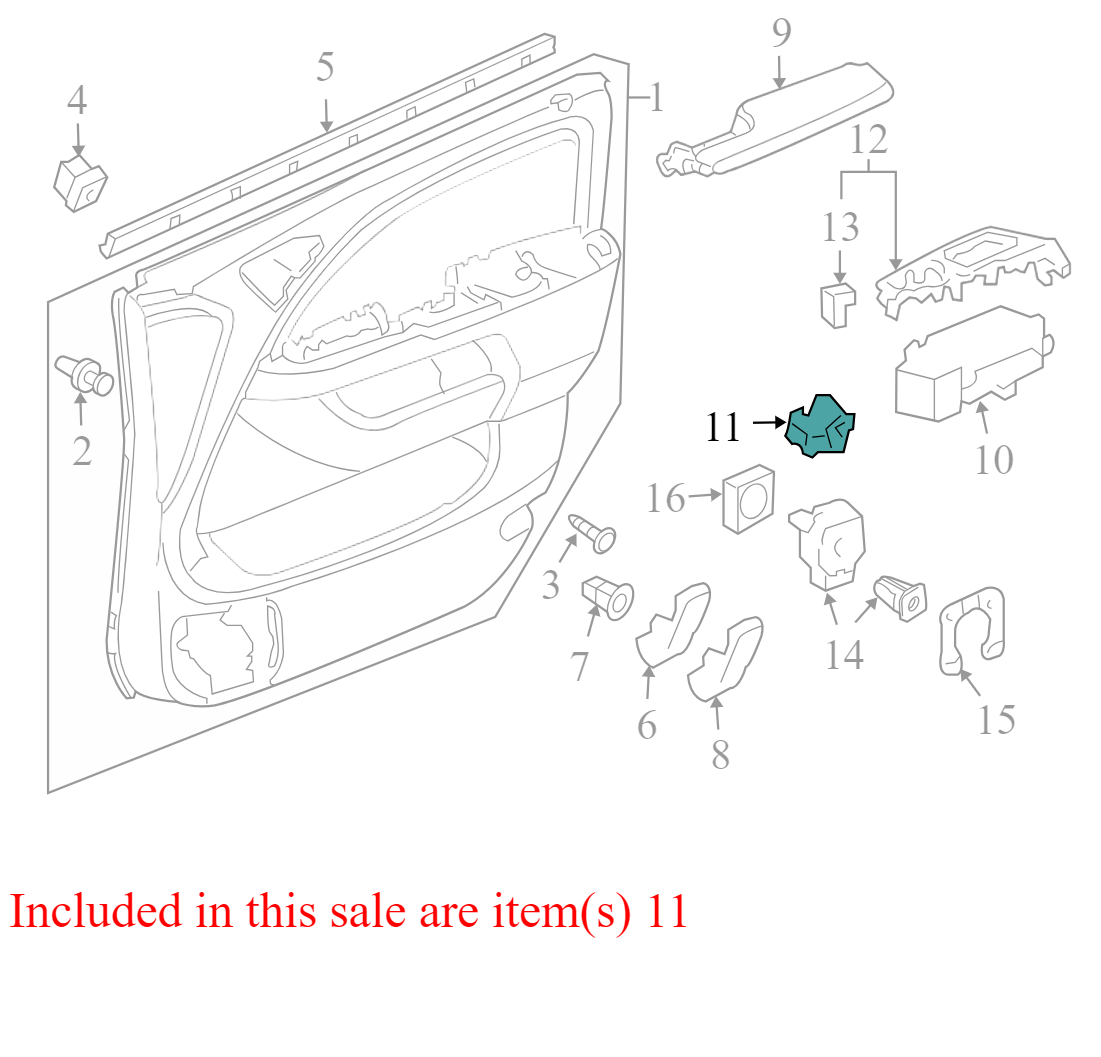 NH167L1367T 2005-2010 Honda Odyssey Driver FL Door Mirror Switch Used NH167L1367T OEM