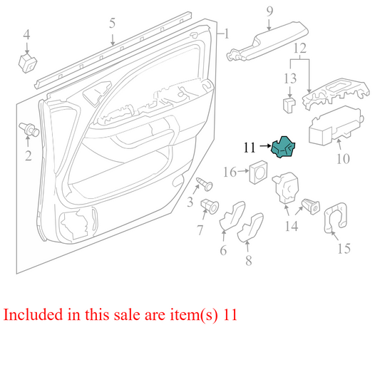 NH167L1367T 2005-2010 Honda Odyssey Driver FL Door Mirror Switch Used NH167L1367T OEM