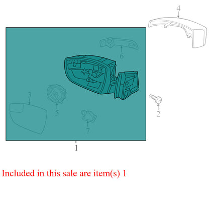CM5117683 2012-2014 Ford Focus Driver FL Door Mirror Used CM5117683 OEM