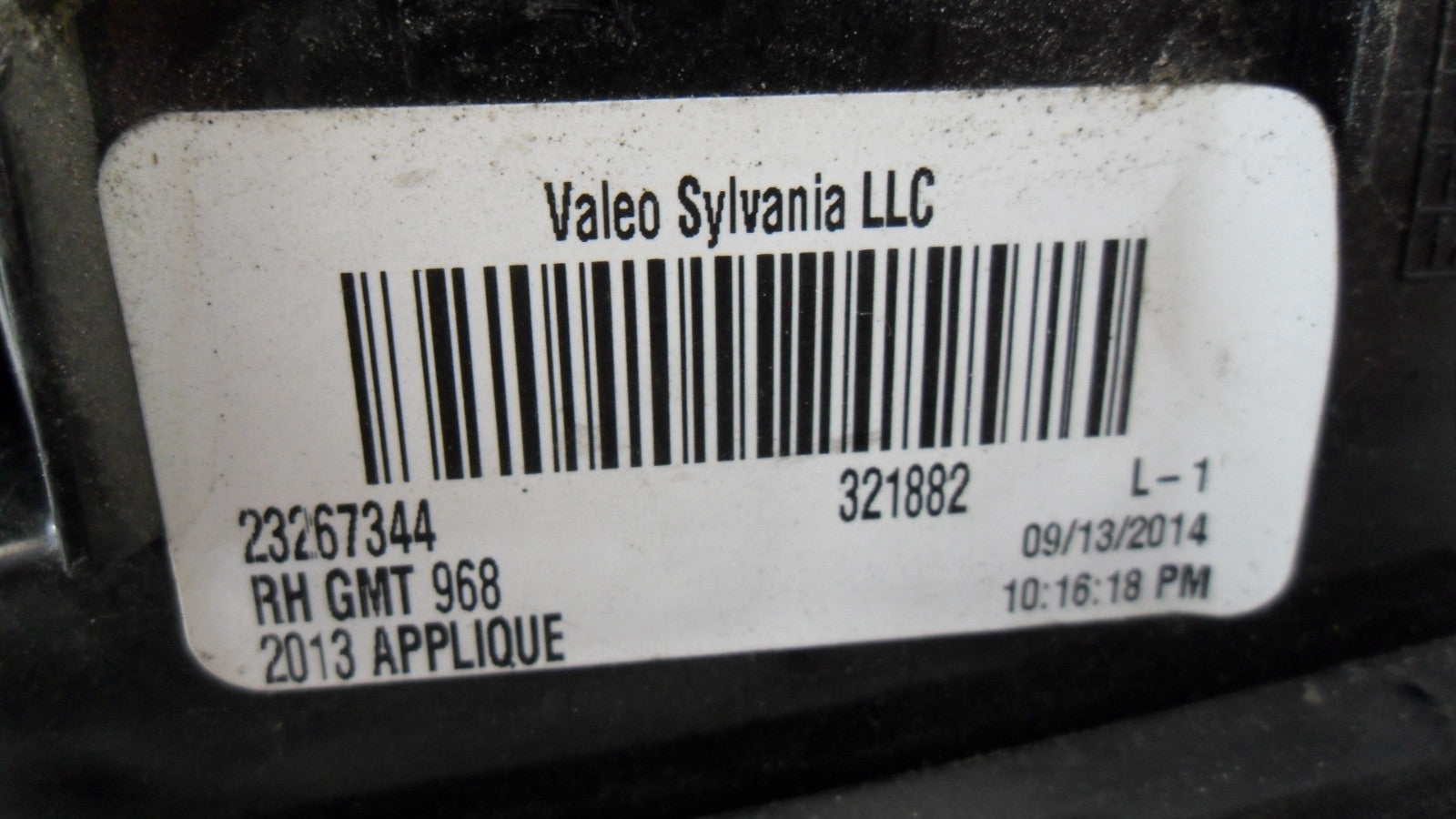 23267344 2013-2017 GMC Acadia Passenger RR Back Up Light Assembly Used 23267344 OEM