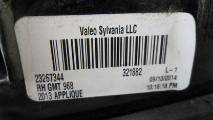 23267344 2013-2017 GMC Acadia Passenger RR Back Up Light Assembly Used 23267344 OEM