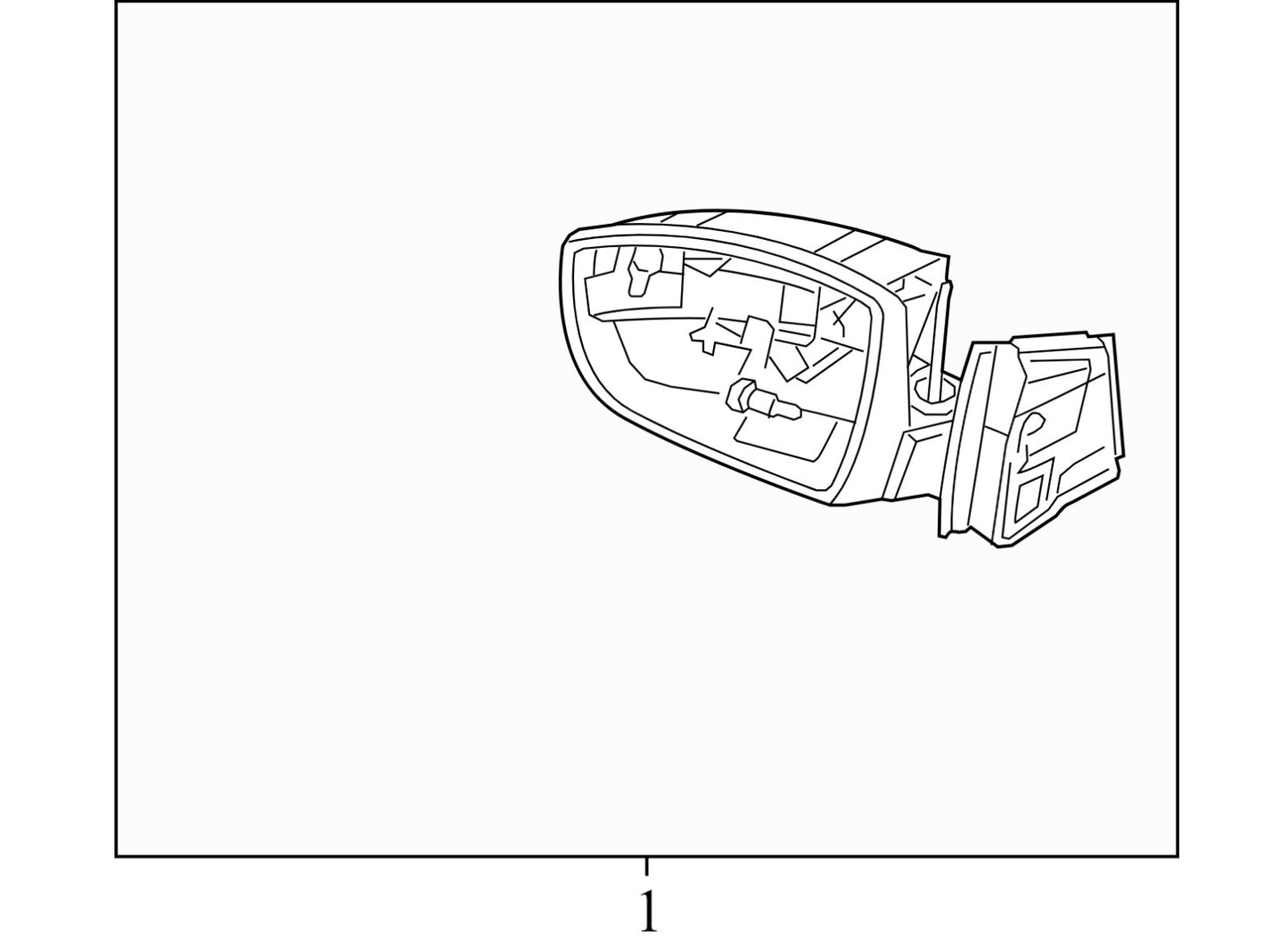 CM5117683 2012-2014 Ford Focus Driver FL Door Mirror Used CM5117683 OEM