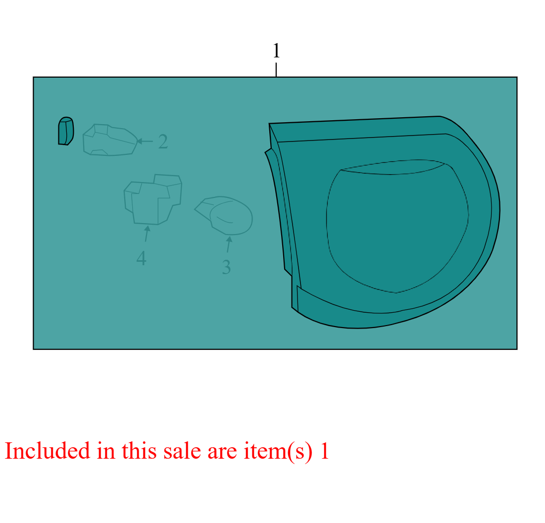 25952323 2009-2012 Chevrolet Traverse RL Back Up Light Assembly Used 25952323 OEM