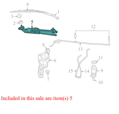 05303827AE 2009-2011 Jeep Compass Front Windshield Wiper Linkage Used 05303827AE OEM
