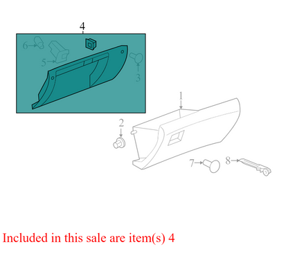25868942 2019-2017 GMC Acadia Front Glove Box Door Cover Used 25868942 OEM