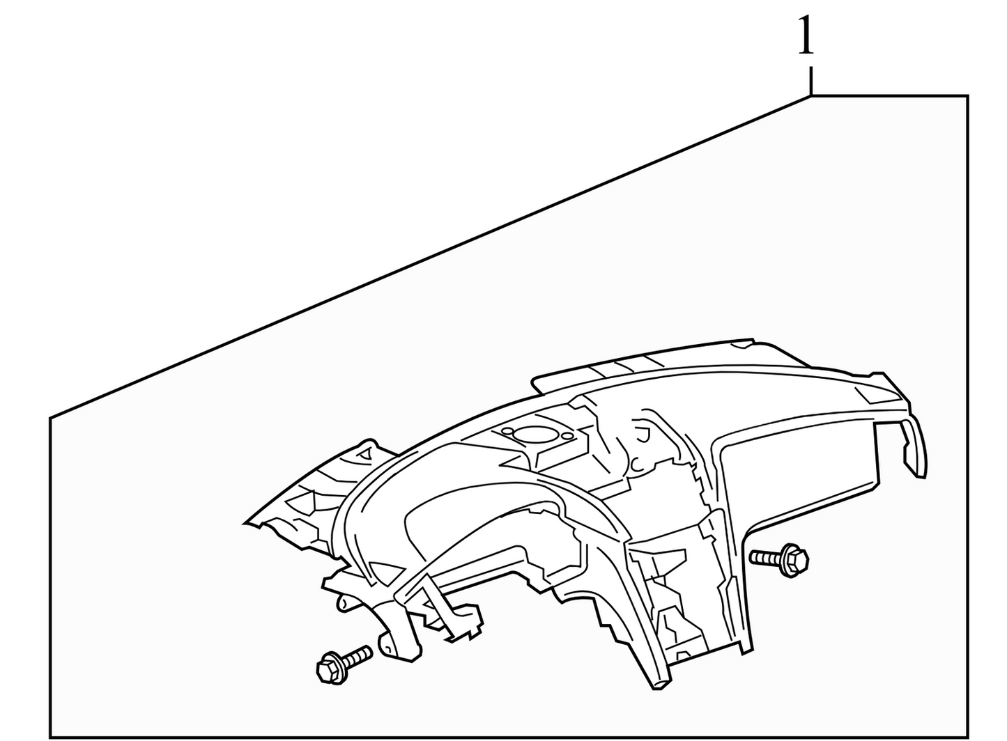 84383180 2009-2012 Chevrolet Traverse Upper Dashboard Panel Used 84383180 OEM