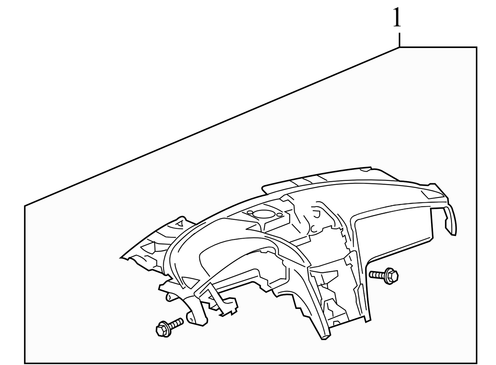 84383180 2009-2012 Chevrolet Traverse Upper Dashboard Panel Used 84383180 OEM