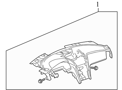 84383180 2009-2012 Chevrolet Traverse Upper Dashboard Panel Used 84383180 OEM