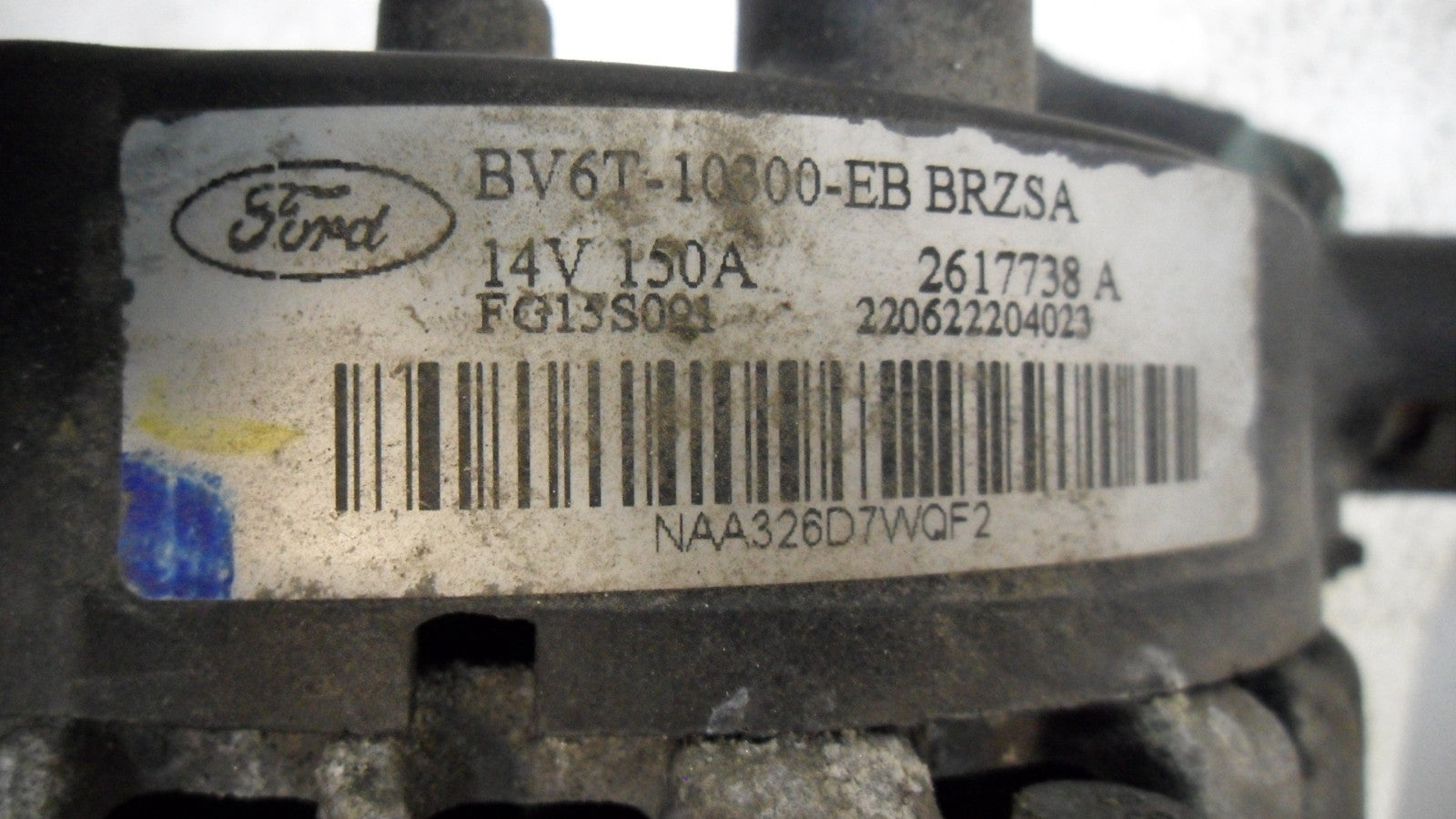 BV6T10300EB 2012-2014 Ford Focus Alternator 2.0L Used BV6T10300EB OEM