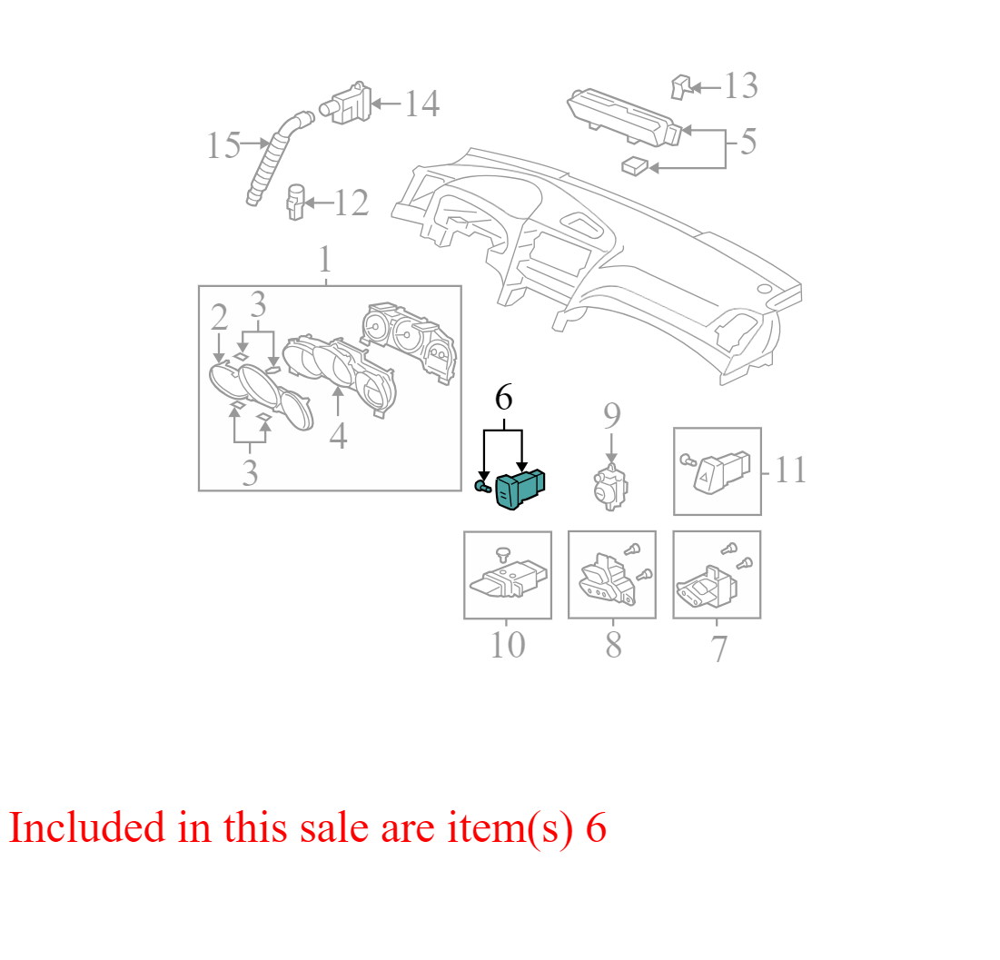 M22273HZSSEP2 2004-2006 Acura TL Traction Control Switch Used M22273HZSSEP2 OEM