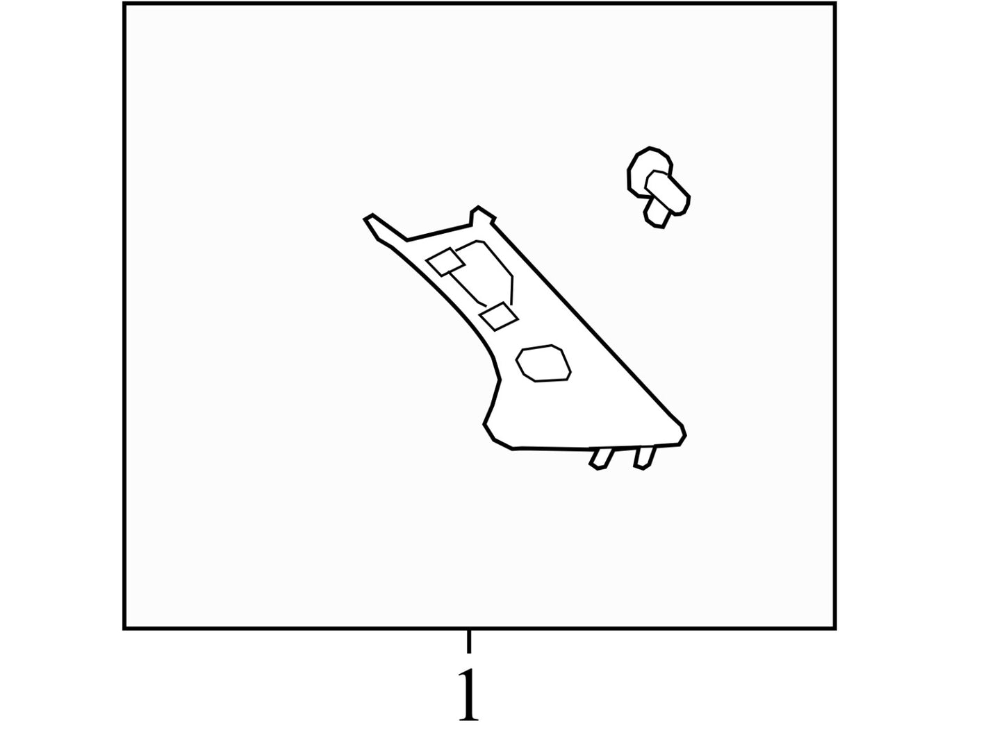 22789039 2009-12 Chevrolet Traverse Driver FL Body A-Pillar Trim Panel Used 22789039 OEM