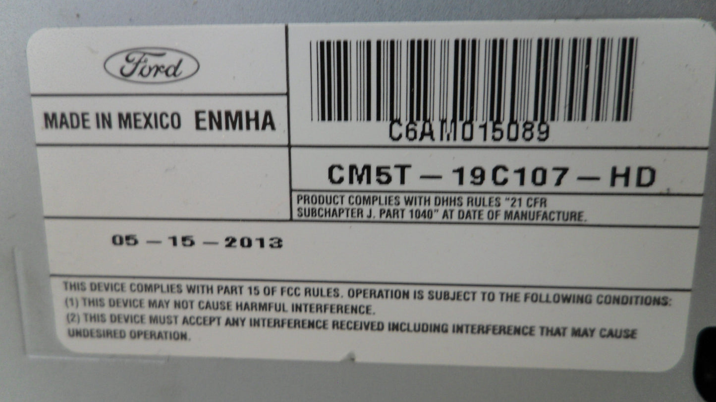 CM5T19C107HD 2012-2014 Ford Focus Radio Control Unit Used FM5Z18C869HD OEM
