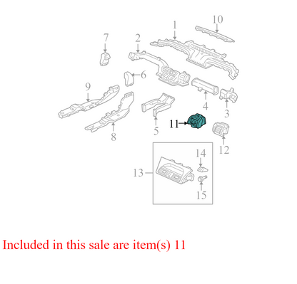 77630SEPA010M1 2004-2008 Acura TL Passenger FR Dashboard Air Vent Used 77630SEPA010M1 OEM
