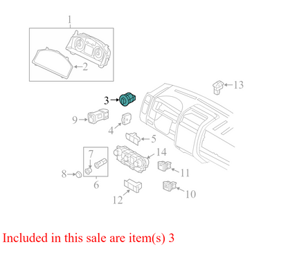 8L8T090708CFW 2008-2012 Ford Escape Headlight Switch Used 8L8T090708CFW OEM