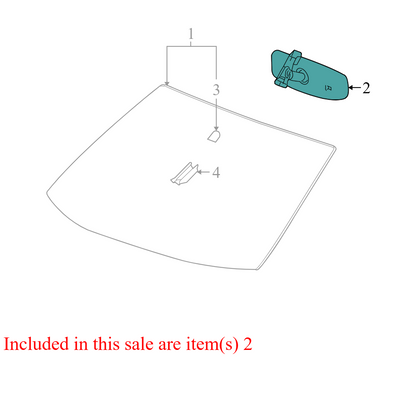 25794381 2010-2012 Chevrolet Equinox Front Interior Rear View Mirror Used 25794381 OEM