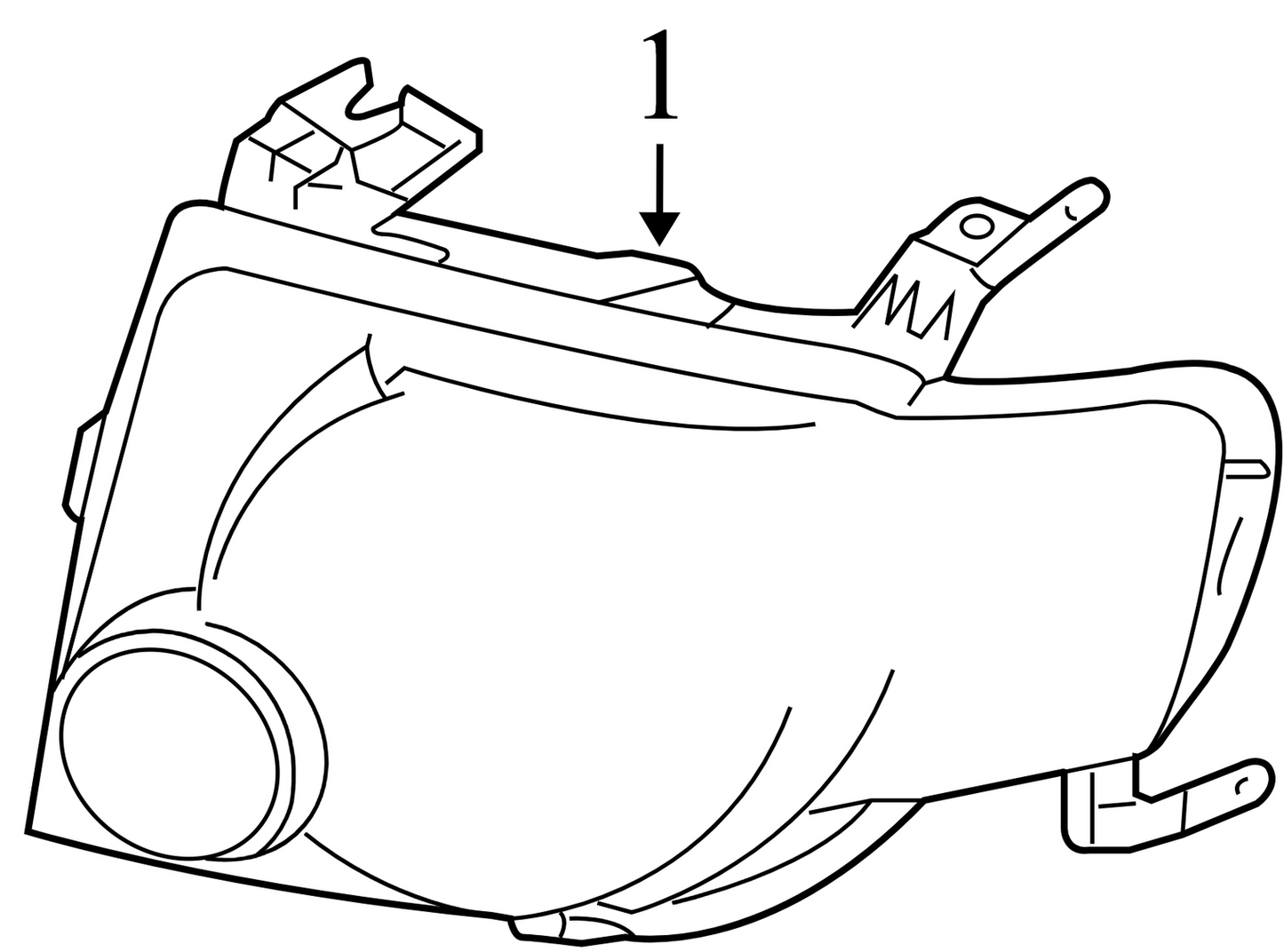 8L8Z13008A 2009-2012 Ford Escape Passenger FR Headlight Used 8L8Z13008A OEM