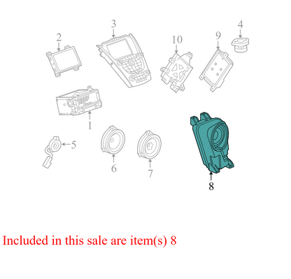 25802876 2010-2015 Chevrolet Equinox Speaker Used 25802876 OEM