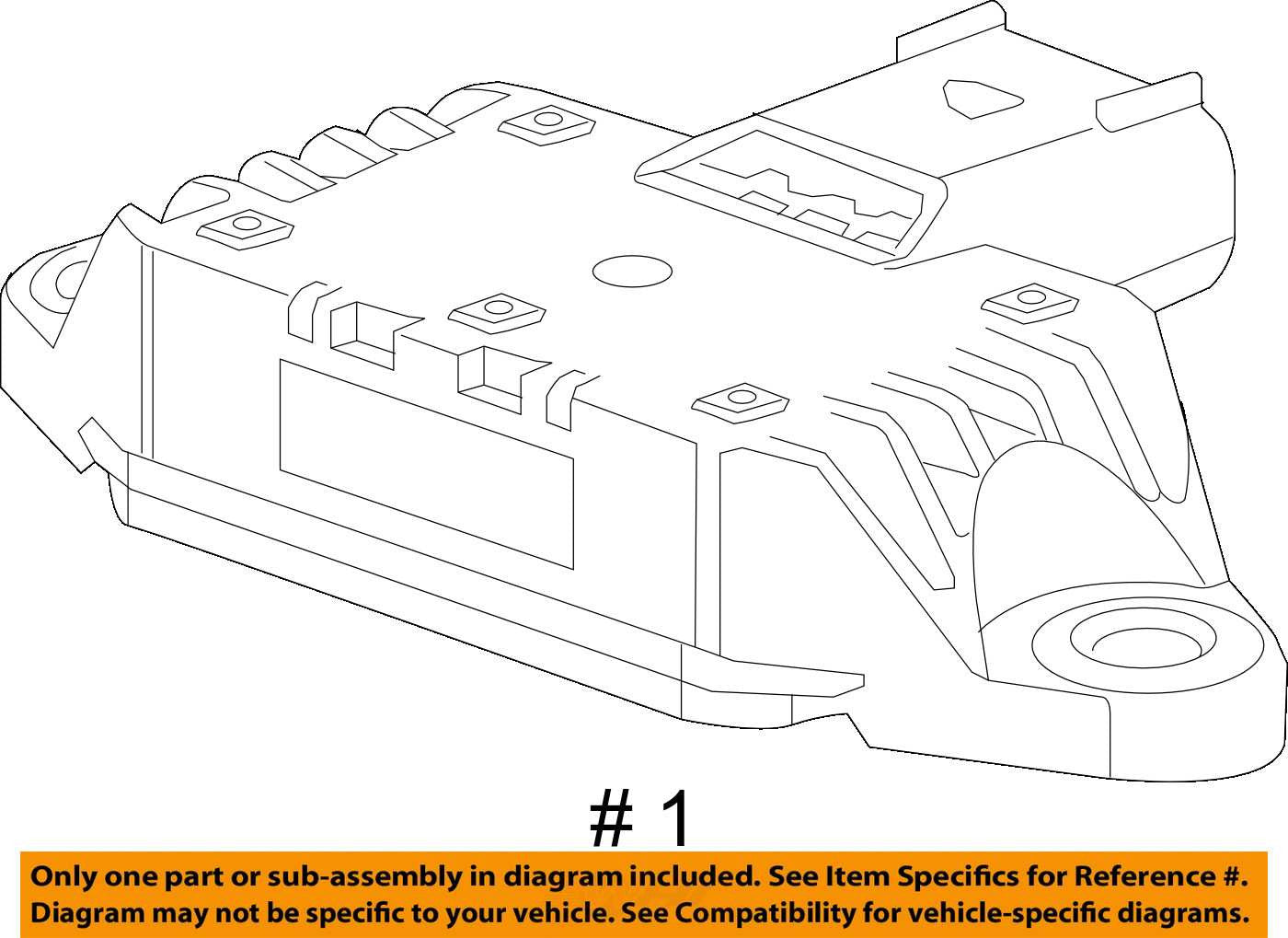 13587220 2012-2014 Chevrolet Traverse Suspension Yaw Sensor Used 13587220 OEM