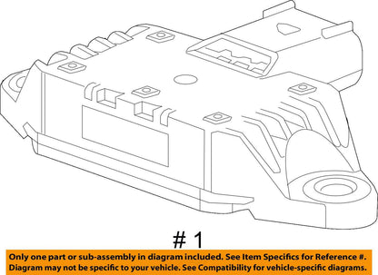 13587220 2012-2014 Chevrolet Traverse Suspension Yaw Sensor Used 13587220 OEM