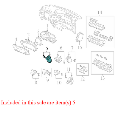 M19833 2005-2007 Honda Odyssey Sunroof Control Switch Used M19833 OEM