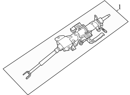 9E5Z3524A 2010-2012 Lincoln MKZ Steering Column Assembly Used OEM 9E5Z3524A