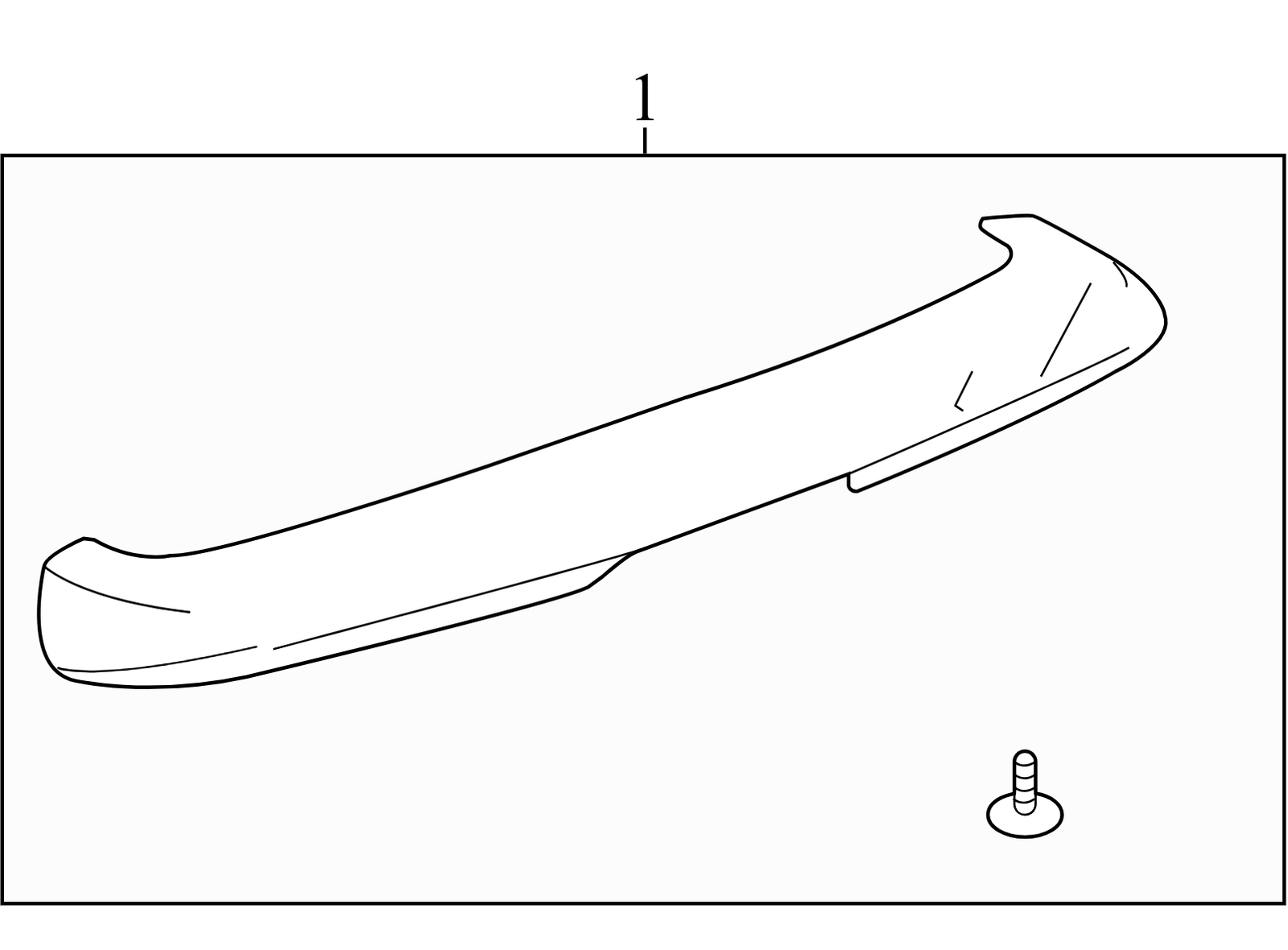 20823923 2010-2017 Chevrolet Equinox Rear Spoiler W/ High Mounted Light Used 20823923 OEM