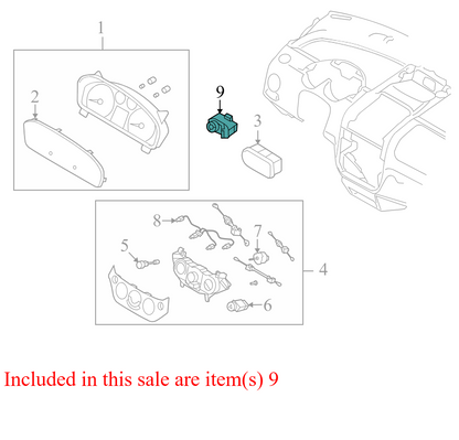 96652234 2007-2011 Chevrolet Aveo Door Mirror Switch Used 96652234 OEM