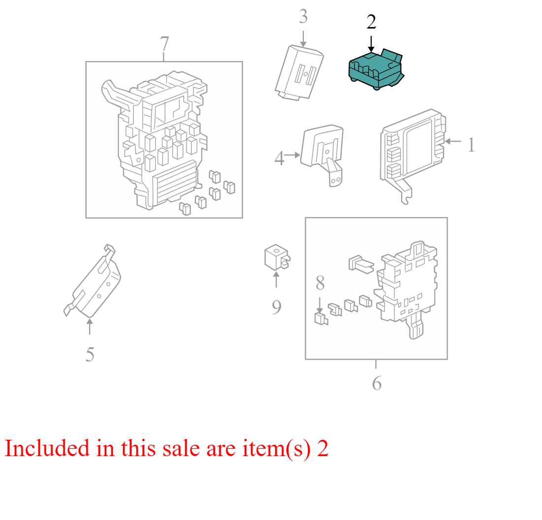 39200SHJL013 2005-2007 Honda Odyssey Active Noise Cancellation Module Used 39200SHJL013 OEM