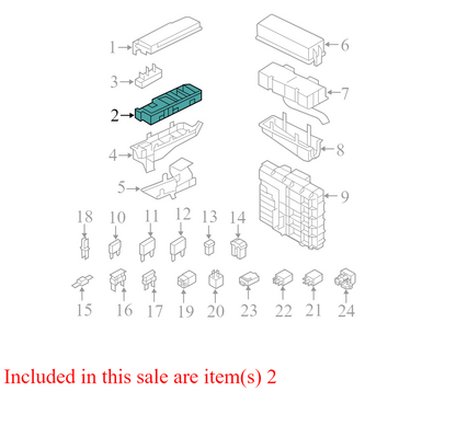 9L8T14A003BA 2009 Ford Escape Fuse Box 9L8T14A003BA OEM USED VIN 7 (8th digit)