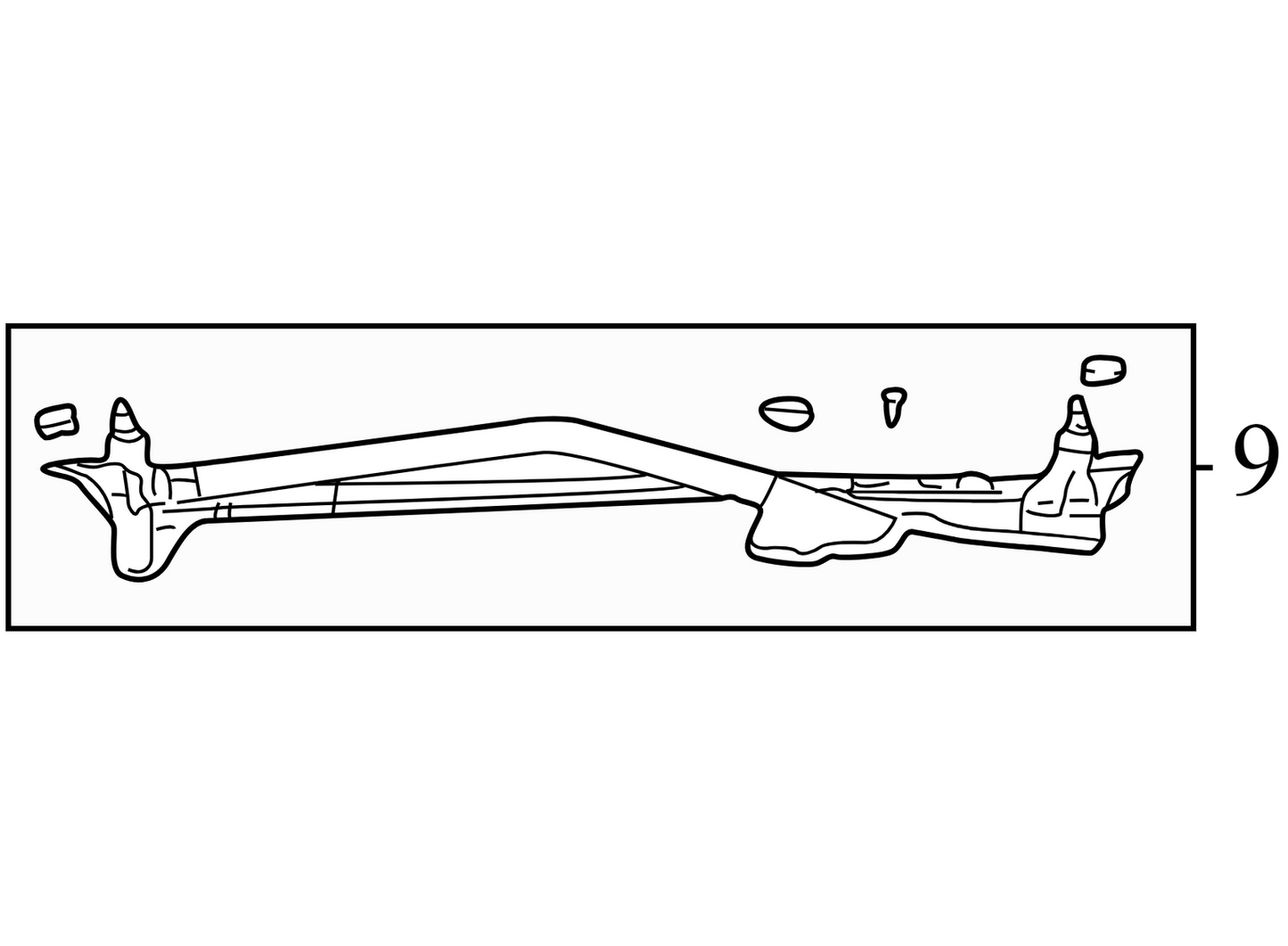 25722393 2002-2005 Buick LeSabre Front Windshield Wiper Linkage 3.8L Used 25722393 OEM