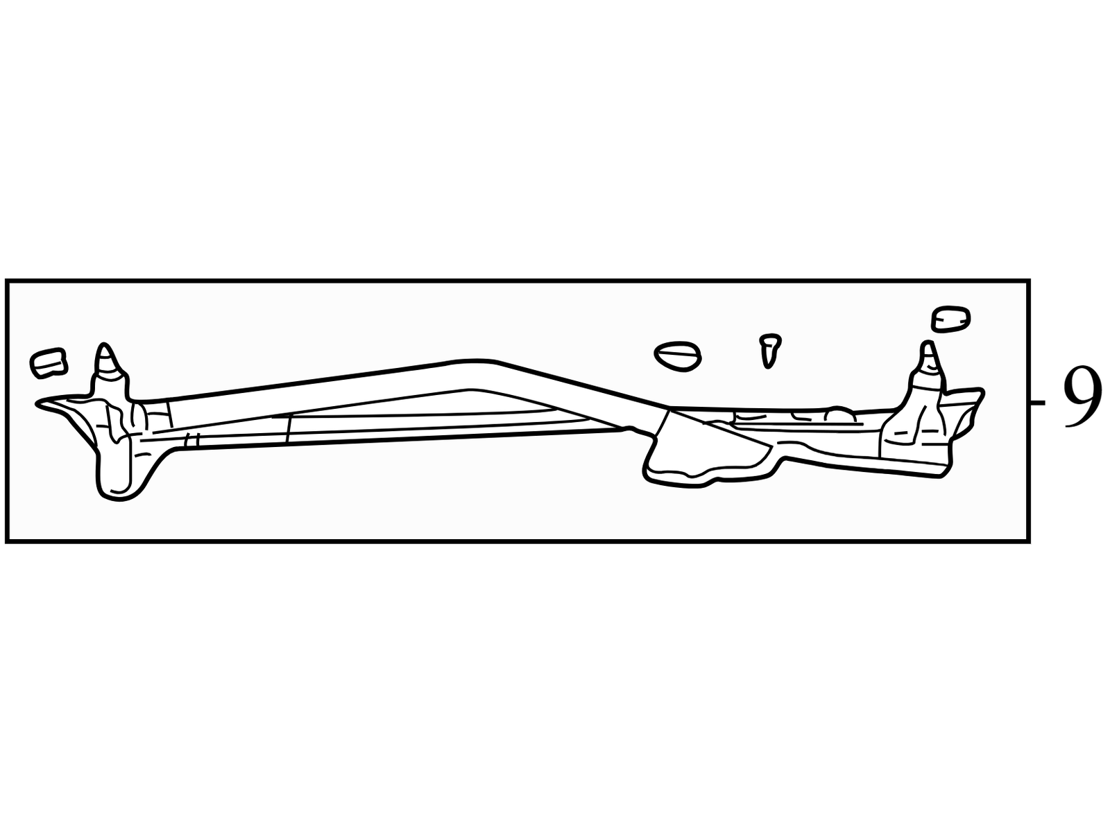 25722393 2002-2005 Buick LeSabre Front Windshield Wiper Linkage 3.8L Used 25722393 OEM