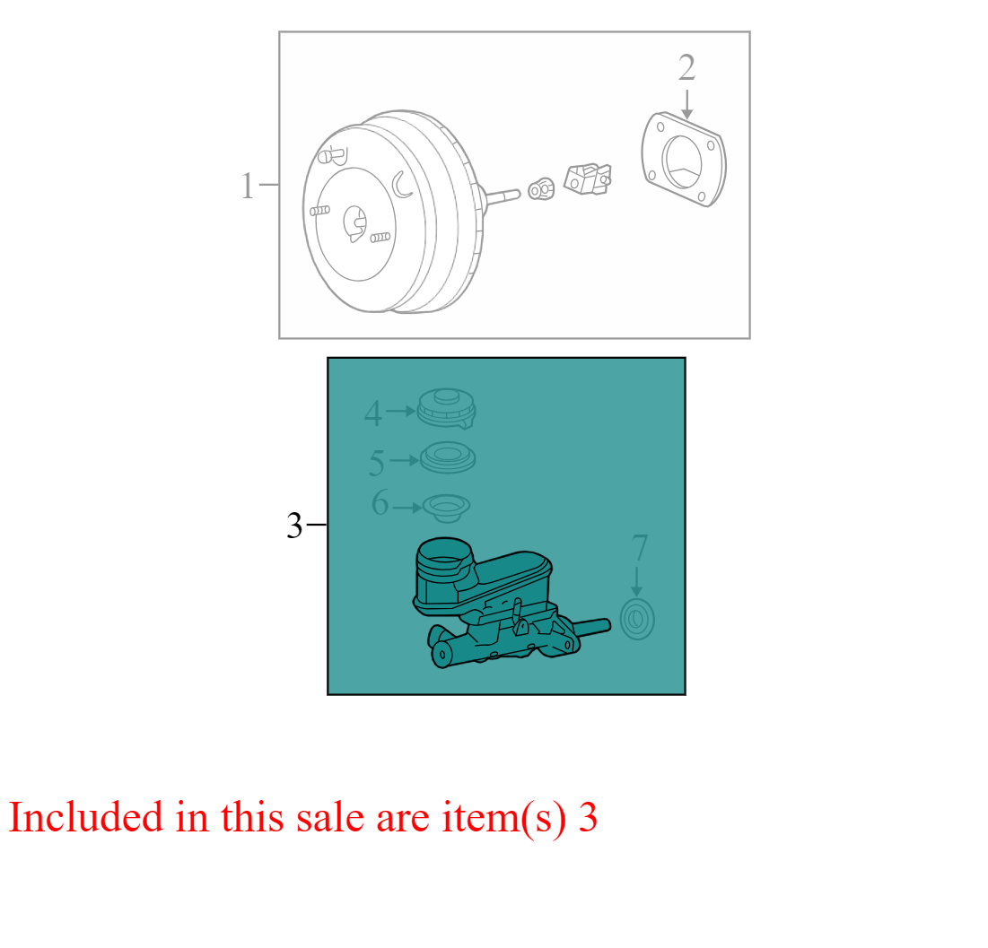 46100SDBA02 2004-2006 Acura TL Brake Master Cylinder 3.2L Used 46100SDBA02 OEM