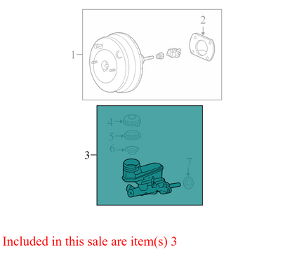 46100SDBA02 2004-2006 Acura TL Brake Master Cylinder 3.2L Used 46100SDBA02 OEM