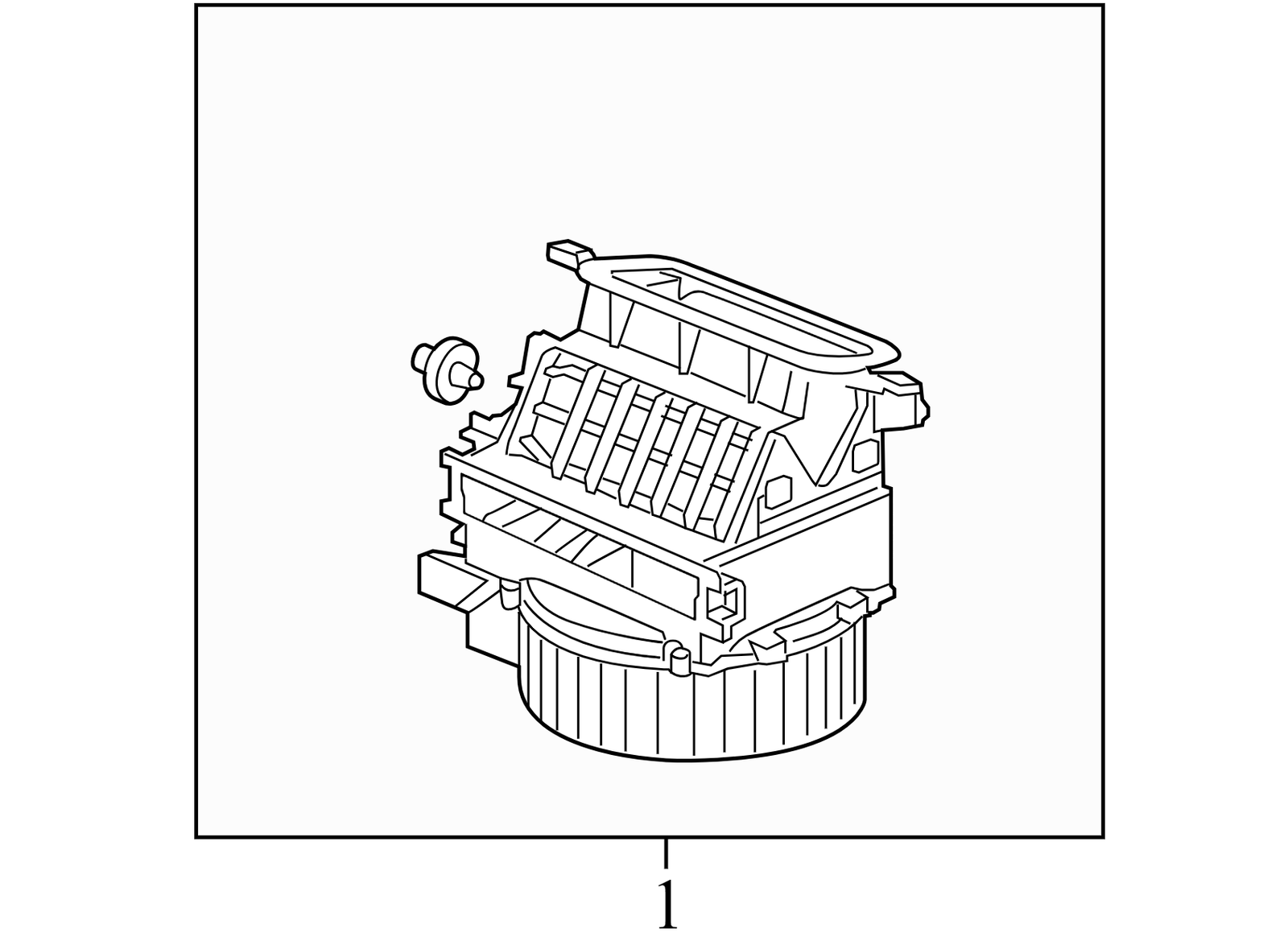 79305SHJA01 2005-2007 Honda Odyssey HVAC Blower Motor Housing Used 79305SHJA01 OEM