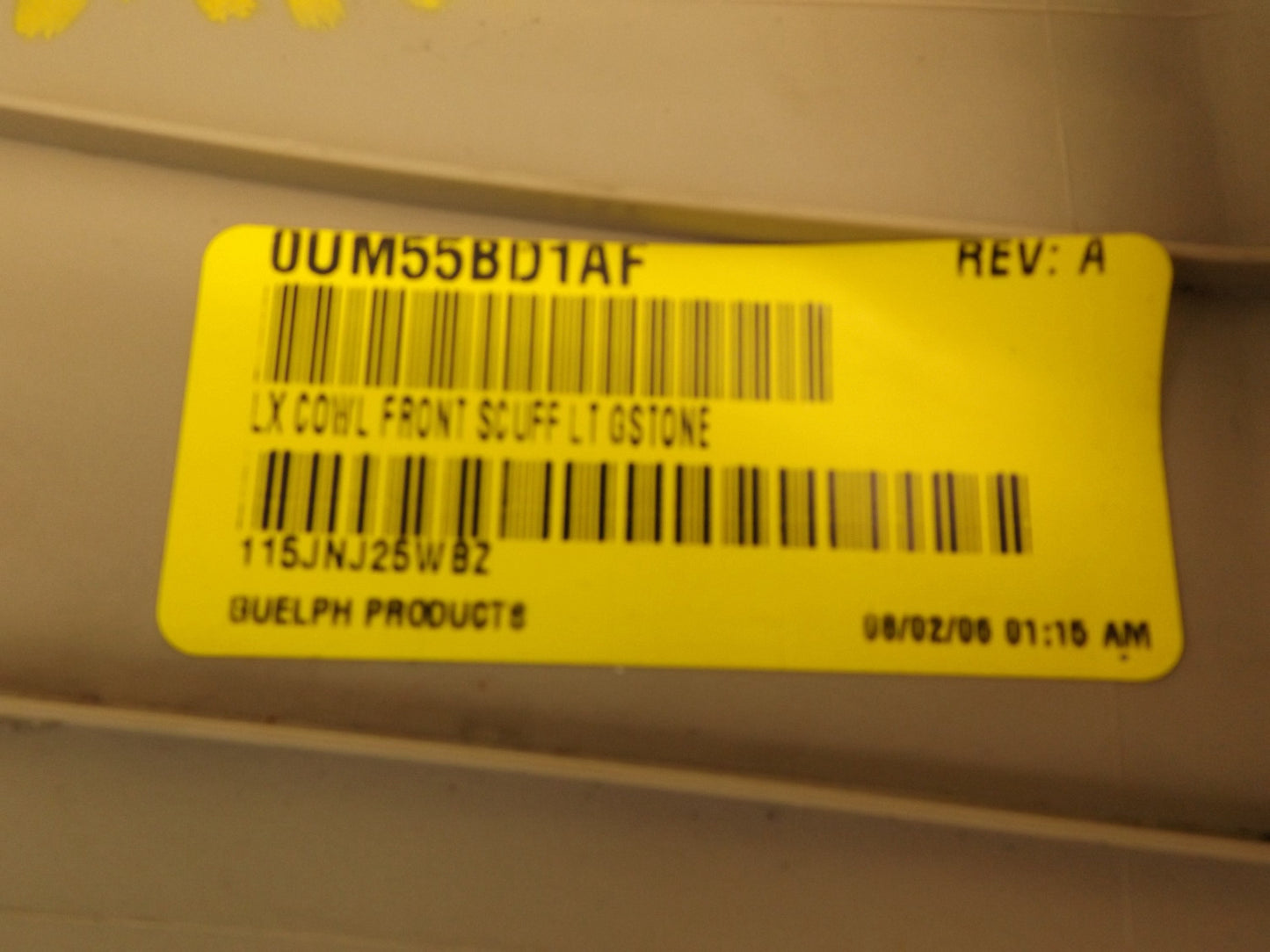 OUM55TRMAF 2006-2008 Dodge Charger Left Sill Trim UM54BD1AG OEM USED