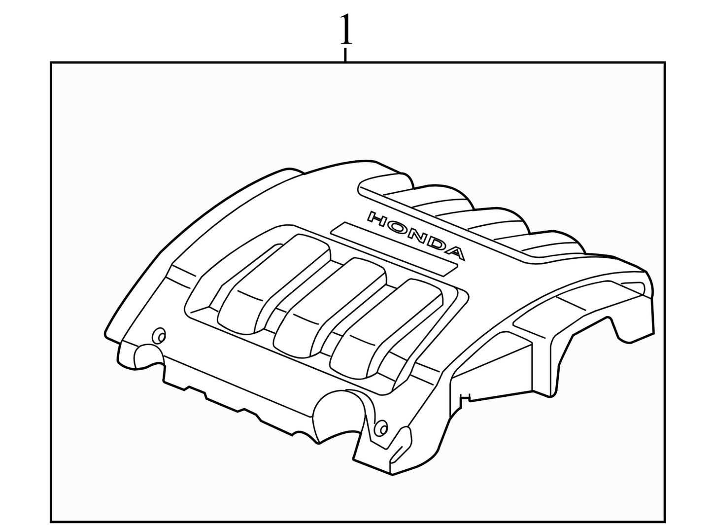 17121RGWA00 2005-2007 Honda Odyssey Engine Cover 3.5L Used 17121RGWA00 OEM