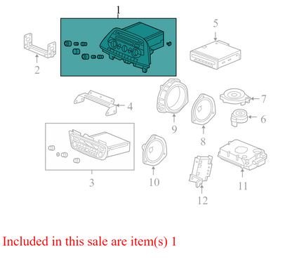 39100SHJA300 2005-2010 Honda Odyssey Radio Control Unit Used 39100SHJA300 OEM