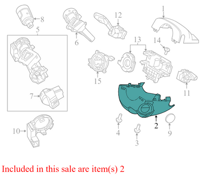CM513533AC3ZHE 2012-2014 Ford Focus Steering Column Lower Cover Used CM513533AC3ZHE OEM