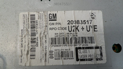 20983517 2011-2012 Chevrolet Equinox Radio Control Unit Used 20983517 OEM
