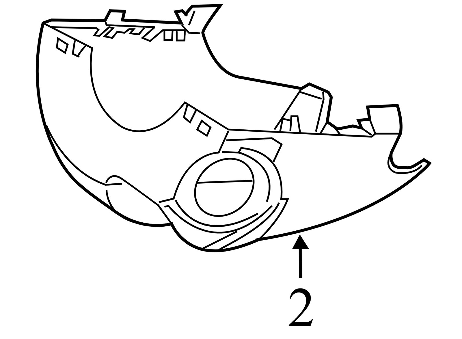 CM513533AC3ZHE 2012-2014 Ford Focus Steering Column Lower Cover Used CM513533AC3ZHE OEM