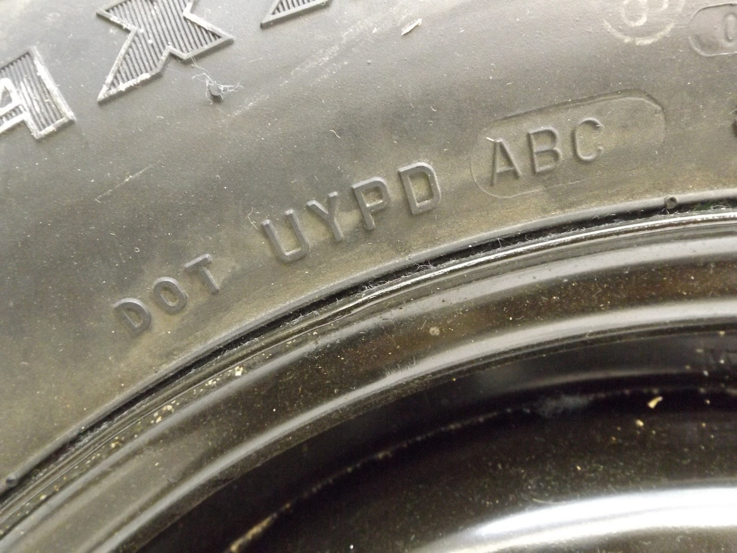 6E5Z1015B 2010-2012 Lincoln MKZ 16" 16x3.5 Compact Spare Tire Used OEM 6E5Z1015B