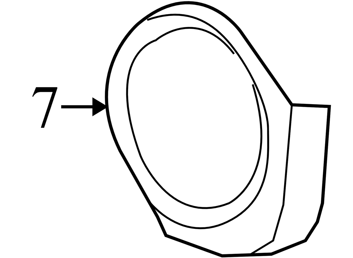 186007002 2009-2011 Jeep Compass Passenger RL Speaker Cover Used 186007002 OEM