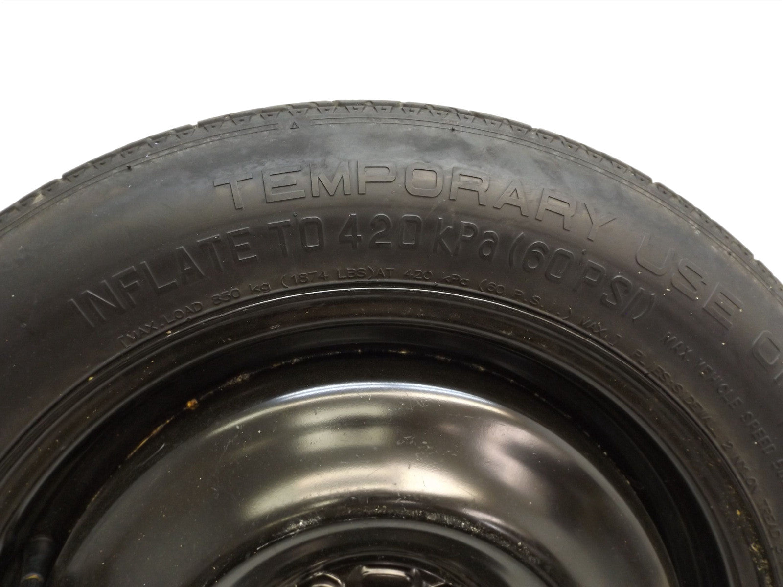 6E5Z1015B 2010-2012 Lincoln MKZ 16" 16x3.5 Compact Spare Tire Used OEM 6E5Z1015B