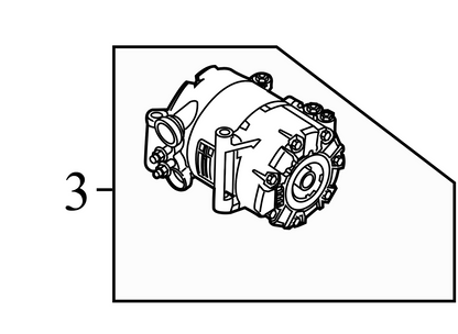 BV6N19D629BC 2012-2014 Ford Focus A/C Compressor 2.0L Used BV6N19D629BC OEM