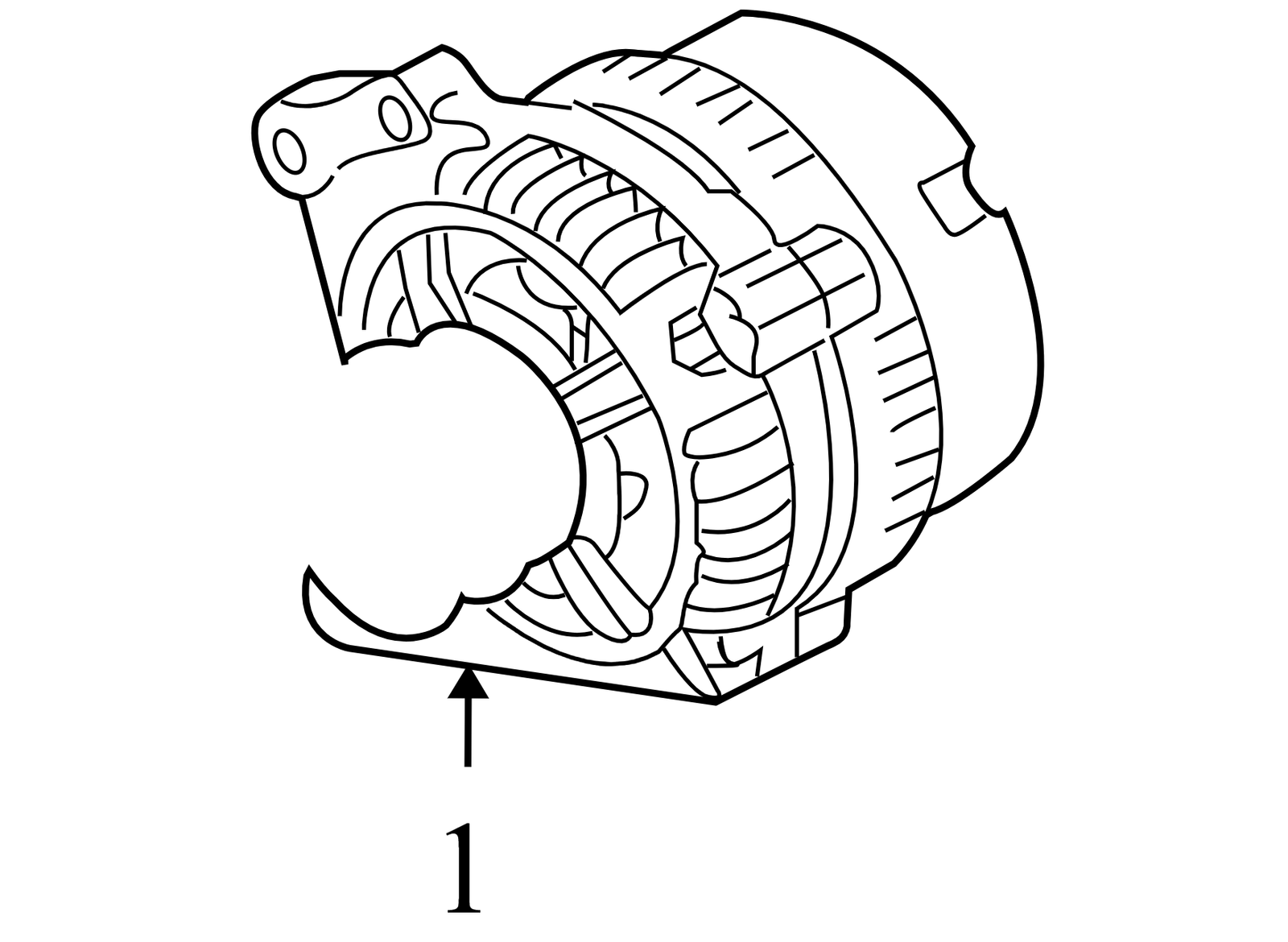 028903028D 2000-2001 Volkswagen Beetle Alternator 2.0L Used 028903028D OEM