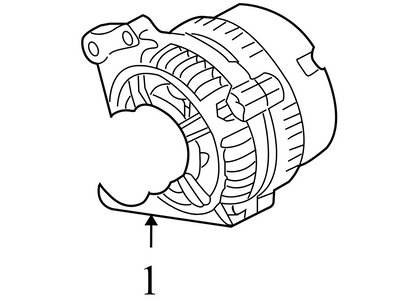028903028D 2000-2001 Volkswagen Beetle Alternator 2.0L Used 028903028D OEM