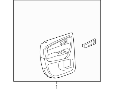 20952589 2009-2012 Chevrolet Traverse RL Door Interior Trim Panel Used 20952589 OEM